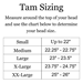 Tam Size Chart